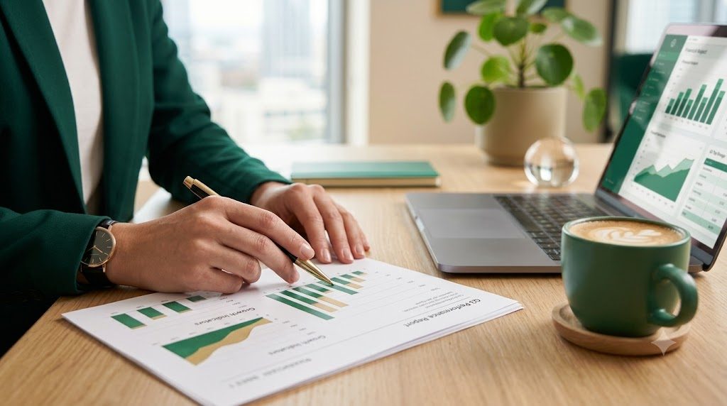Consultoría financiera — análisis de gráficos de crecimiento